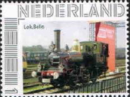 personalised stamp of The Netherlands with trains, trams, stations etc